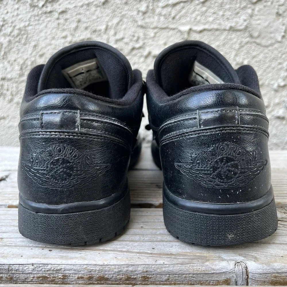 Air Jordan 1 Shoes Men Size 12 Low Triple Black 2022 553558-093
